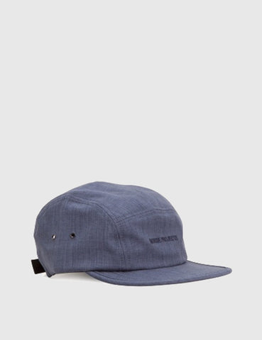 Norse Projects Chambray 5-Panel Cap - Navy