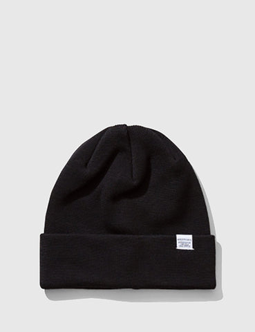 Norse Projects Top Beanie Hat - Black