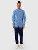 Oliver Spencer Grandad Kildale Shirt  - Light Indigo