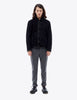 YMC Brainticket Sheepskin Coat (Suede) - Black