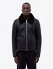 YMC Budgie Sheepskin Coat (Leather) - Black