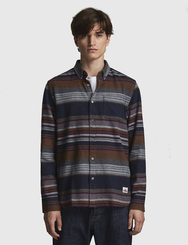 Penfield Mayhew Striped Shirt - Navy