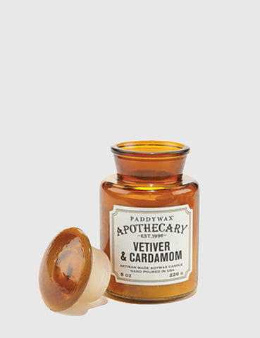 Paddywax Apothecary Glass Candle (8oz) - Vetiver & Cardamom