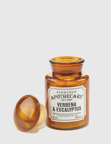 Paddywax Apothecary Glass Candle (8oz) - Verbena Eucalyptus