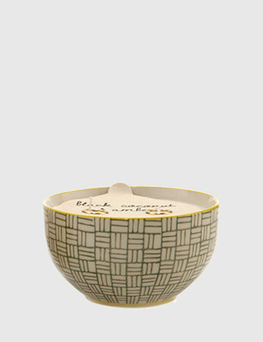 Paddywax Boheme Ceramic Bowl Candle (7oz) - Black Coconut & Amber