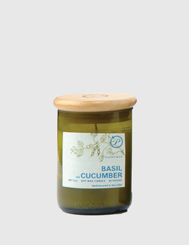 Paddywax ECO Green Candle (8oz) - Basil & Cucumber