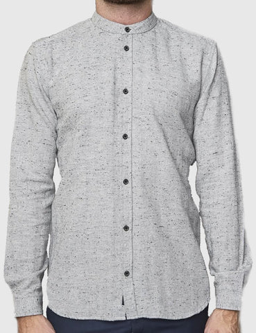 Suit Jake Mandarin Shirt - Grey