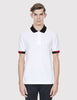 Fred Perry x Raf Simons Tipped Cuff Pique Shirt - White