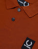 Fred Perry x Raf Simons Short Sleeve Rib Pique Shirt - Brass