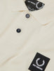 Fred Perry x Raf Simons Short Sleeve Rib Pique Shirt - Ecru