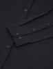 Suit Oxford Mandarin Shirt - Black