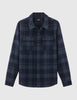 A.P.C. 50S Check Overshirt - Marine Blue tshirt