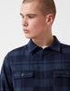 A.P.C. 50S Check Overshirt - Marine Blue tshirt