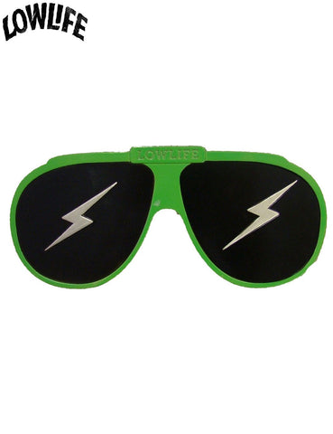 Lowlife Shades Belt Buckle - Fluro Green